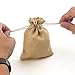 Yuxier Burlap Bags with Drawstring Favor Bags Jewelry Bags for Wedding Party,Arts & Crafts Projects, Presents, Snacks Christmas Decorations 5.3X3.7inch 50 Gift Bags (Brown)