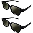 Lot of 2X RealD Technology 3D Polarized Glasses for TV/Movies/Cinema/HD