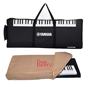 Yamaha 61 Keys Gig Bag with Blueberry Dust cover Compatible With Yamaha PSR-E263 Keyboard (Black)