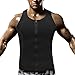 HOPLYNN Men Waist Trainer Vest for Weightloss, Hot Neoprene Corset Compression Sweat vest Body Shaper, Zipper Slimming Sauna Tank Top Workout Shirt -XL