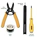 ETEPON Wood Burning & Soldering Iron Kit for Pyrography, Adjustable Temperature Soldering Wood Burning Pen, Soldering Wood Burning Tips, Stencil, Converter, Stand and Carry Bag ET005