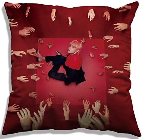 NUOFENG Kpop BTS Bangtan Boys Love Yourself 结 “Answer Square Throw Pillow Cover Pillowcase, 17.7inch (1.H16)