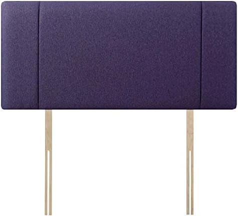 Luxury Chenille Fabric Portobello headboard, Bed head, Cheapest Price, Colours & Heights Available (Purple, 3ft Single 20" High)