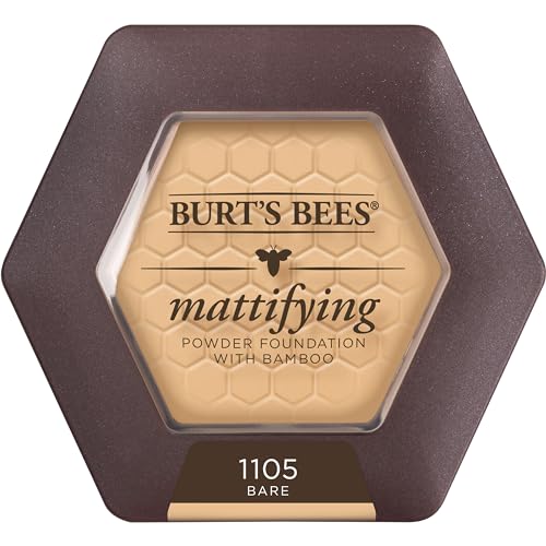 BURT’S BEES 100% NATURAL MATTIFYING POWDER FOUNDATION, BARE – 0.3 OUNCE