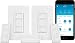 Lutron Caseta Smart Start Kit, Dimmer Switch (2 Count) with Smart Bridge and Pico remotes, Works with Alexa, Apple HomeKit, and the Google Assistant | P-BDG-PKG2W-A | White primary