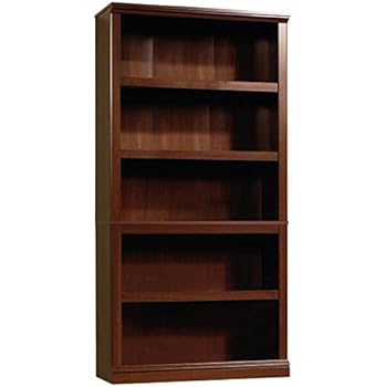 Sauder 5 Shelf Bookcase, Select Cherry finish