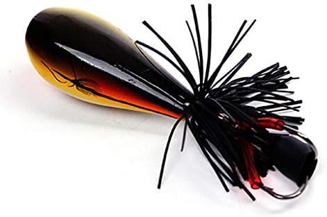 Iusun Topwater Frog Lures Soft Weedless Jumping Fishing Lure Kit 90mm 10g Double Strong Hook Jump Action for Bass Pike Snakehead Dogfish Musky