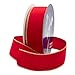 Royal Imports Wired Traditional Red Velvet Christmas Waterproof Ribbon with Gold Edge 2 1/2