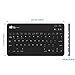 7 Colors Wireless Keyboard, EC Technology Universal Slim Portable Backlit Bluetooth Keyboard with Built-in Rechargeable Battery for Smartphones, Windows, PC, Tablet - Black