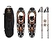 G2 30 Inches Orange Light Weight Snowshoes for Women Men Youth, Set with Trekking Poles, Tote Bag, Special EVA Padded Ratchet Binding, Heel Lift, Toe Box