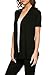 12 Ami Basic Solid Short Sleeve Open Front Cardigan (S-3X) - Made in USA