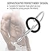 Stainless Steel Urethral Silicone Dilator Catheter Penis Plug Tube Stretcher Ring for Beginner Men
