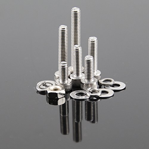 SZHKM 304 Stainless Steel Screw and Nut and Washer In Six Angle Hole Bolt Suit With Six Angle Screw M3 Classification Box 600 pieces
