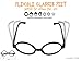 YoHold Wizard Glasses with Round Frame No Lenses for Kids Magical, Halloween, St Patrick's Day Costume Party, 16 Pack, Black