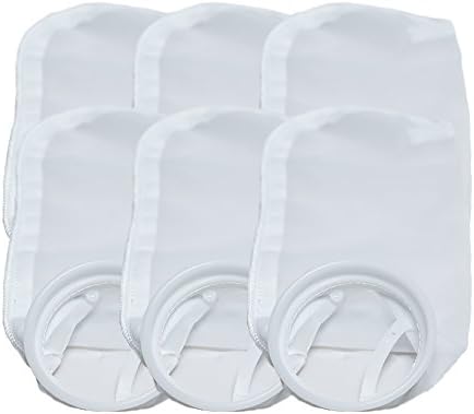 4 Inch Ring Nylon Filter Socks 200 Micron 6-Pack
