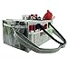 HOMEVAGE Diaper Caddy Caddies Organizer, Baby Cloth Diapering, Tote Bag, Nursery Storage Bin for Changing Table, Portable Car Travel Organizer (Light Grey)