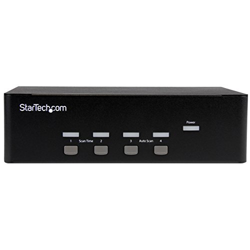 StarTech.com 4-Port KVM Switch with Dual VGA & 2-Port USB Hub (SV431DVGAU2A)