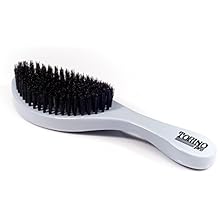 Curved 360 Wave Brush by Brush King - Torino Pro #520 - Medium Curve Wave Brush - Made with 100% Boar Bristles///True Texture Medium - All Purpose Waves Brush