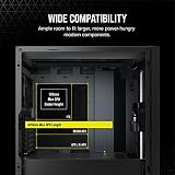 Corsair 5000D Tempered Glass Mid-Tower Case Black Solid Front Panel view 10