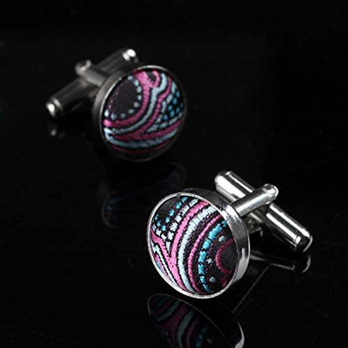 Dan Smith C.C.AD.C.002 Paisley Style Goods Stainless Steel Cufflinks 6 Pairs Available Series For Play - Thumbnail 7