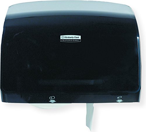Kimberly-Clark 34831 Professional Coreless Jumbo Roll Bathroom Tissue Dispenser, 15 Percent More Tissue Per Roll Than Standard Tissue Dispensers, Modern and Modular Design, Plastic, Smoke Color