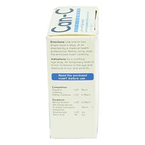 CanC Cataract Eye Drops, 2 x 5ml ReSealable Vials Per Box Bundle with a Lumintrail Cloth