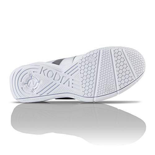 Salming Men's Kobra Mid 2 Squash Indoor Court Sports Shoes, White/Black, 7.5 - Thumbnail 4
