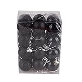 Hot Sale!! Christmas Tree Decor Ball,Lelili Fantastic 24Pcs Xmas Hanging Decor Ball Home Party Tree Ornament Decor (30mm, Black)
