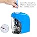 Electric Pencil Sharpener, Kids Friendly and Safety Design Pencil Sharpener for NO.2 Pencils, Auto Feature for Classroom, Home and Office, USB Cable Included