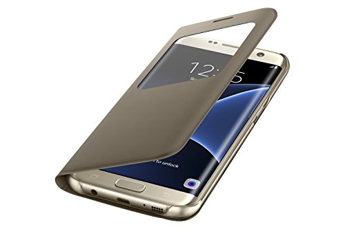 Samsung S View Etui Pour Samsung Galaxy S7 Edge Or