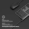 Wireless-Keyboard-and-Mouse-Combo-Jelly-Comb-Full-Size-Rechargeable-USB-Keyboard-and-Mice-Set-Qwerty-UK-Layout-for-PCLaptopComputer-with-WindowsLinux-System-24-G-Wireless-Space-Gray Wireless Keyboard and Mouse Combo, Jelly Comb Full Size Rechargeable USB Keyboard and Mice Set Qwerty UK Layout for PC…