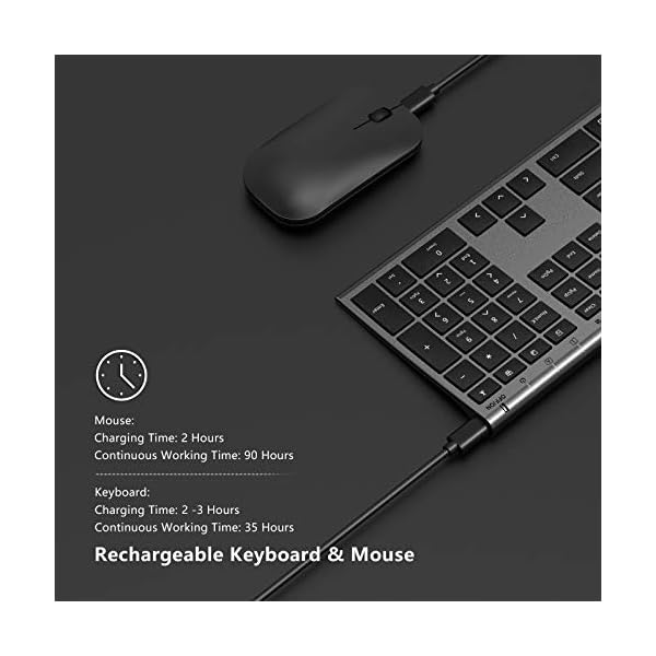 Wireless-Keyboard-and-Mouse-Combo-Jelly-Comb-Full-Size-Rechargeable-USB-Keyboard-and-Mice-Set-Qwerty-UK-Layout-for-PCLaptopComputer-with-WindowsLinux-System-24-G-Wireless-Space-Gray Wireless Keyboard and Mouse Combo, Jelly Comb Full Size Rechargeable USB Keyboard and Mice Set Qwerty UK Layout for PC…