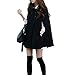 Acediscoball Women's Cape Batwing Wool Poncho Jacket Winter Warm Cloak Coat