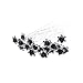 20pcs Rhinestone Rose Flower Hair Bobby Pin Crystal Bride Wedding Metal Hair Clip Decoration U Shape Jewelry Headpiece Accessories, Black