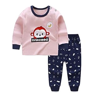 Meiju Baby pyjama voor jongens meisjes, herfst fruit dier print lange mouw kleding set katoen unisex mooie nachtkleding…