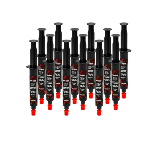 Errecom BKR 6102 HIGH PERFORMANCE Lube Bike Chain for all Weather Conditions - 144 ml(12x12 ml), ensures Excellent Performance, Fluorescent Formula, Cartridges+Drop and Huggie Application Systems