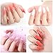 COSCELIA Poly Nail Gel Kit Nail Extension Gel Set Builder Gel for Nails with 30ml Slip Solution Liquid Top and Base Coat False Nails Dual Forms Nail Art Manicure Starter Kit Salon DIY Home