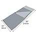 Crescent Guard Ultralight Weight Breathable Sleeping Bag Liner for Hot or Cold Weather with Full Length Zipper for Hotels, Hostels, Camping, Backpacking and Travel Plus Sleeping Maskthumb 1