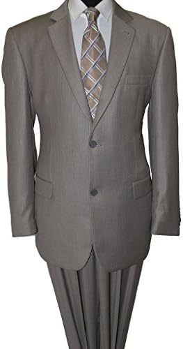 Formal Dress Shops Mens Two Piece Suit 48L Dark Tan