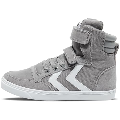 hummel Slimmer Stadil High JR Baskets Gris givré Taille 27 EU, Gris, 27 EU