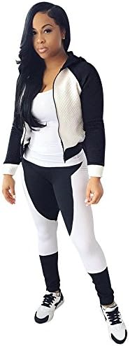 Women's Cotton 2PCS Sport Pullover Hoodie Pant Tracksuit Sport Sweat Suit Set (Small)