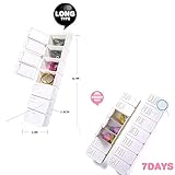 HuaYang 7 Days Weekly Daily Pill Box Drug Storage Pillbox