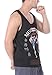 Muay Thai Kick Boxing MMA Mens Black Singlets Tank Tops T-Shirts (XL)