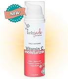 Vitamin C Daily Facial Moisturizer Cream - Anti Aging, Firming & Wrinkle Reducing for Women or Men – With Organic and Natural Ingredients Vitamin B5, Jojoba Oil, Cocoa Butter & MSM