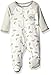 Little Me Baby Boys' Footies, White Print, 6 Months