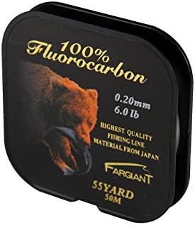 Fargiant 100% Fluorocarbon Fishing line 55Yards (6 pounds)
