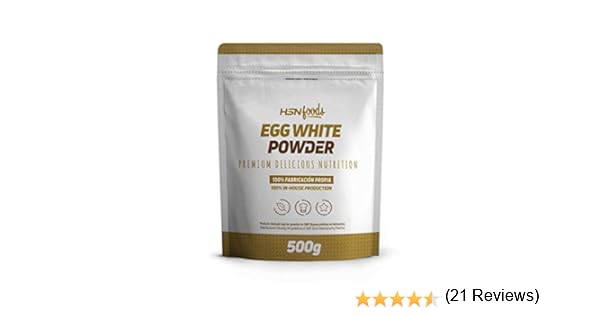 CLARA DE HUEVO EN POLVO 500g: Amazon.es: Salud y cuidado personal