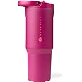 HydroJug Sport - Stainless Steel Tumbler with Straw, Vacuum Insulated, 32oz Leakproof Water Bottle, Ergonomic Design, Reusable, Dishwasher Safe, Rubber Base, Durable for Gym or Outdoors, Harvest Berry