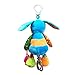 Baby Music Toys for 0 3 6 9 12 Months - Infant Newborn Soft Music Hanging Baby Crib Stroller Activity Plush Puppy Toys Squeaky Ear Sensory Teething Developmental Toy for Baby Boys Girls