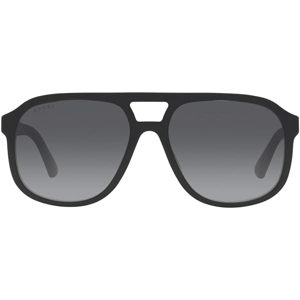 Gucci GG1494S 001 Sunglasses Men's Black/Grey Pilot 57mm at Amazon